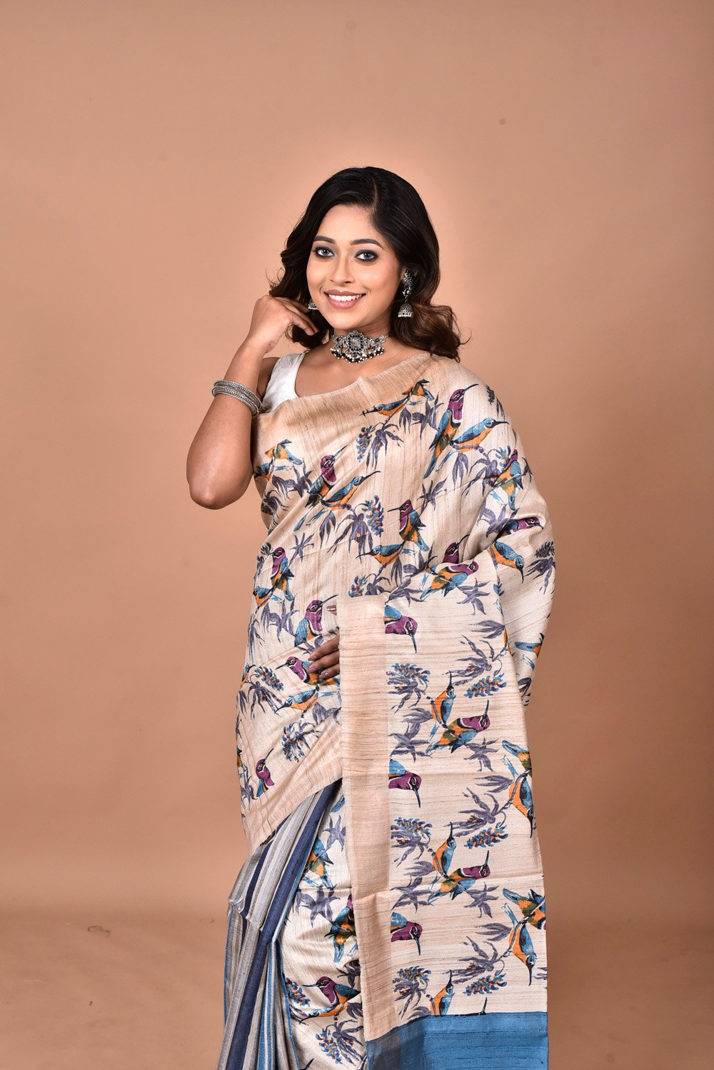 Exclusive Collection tossor saree with Blouse piece - Image 4