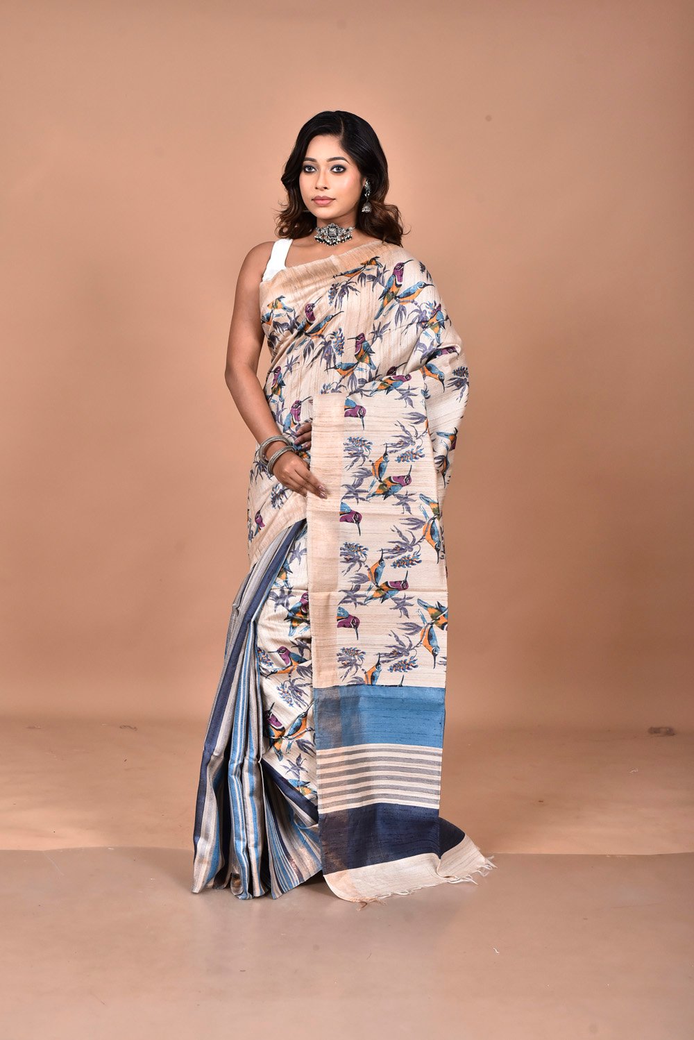 Exclusive Collection tossor saree with Blouse piece - Image 6