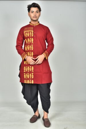 Hand Block Print Pure Cotton Punjabi