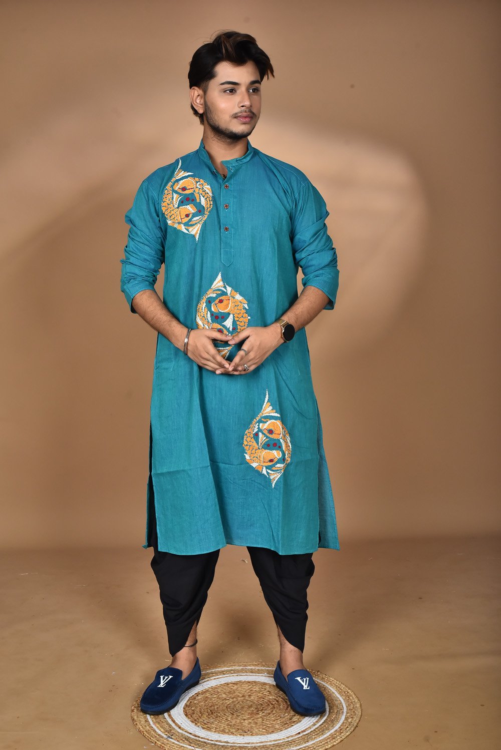 Pure cotton Punjabi Hand Embroidery - Image 5