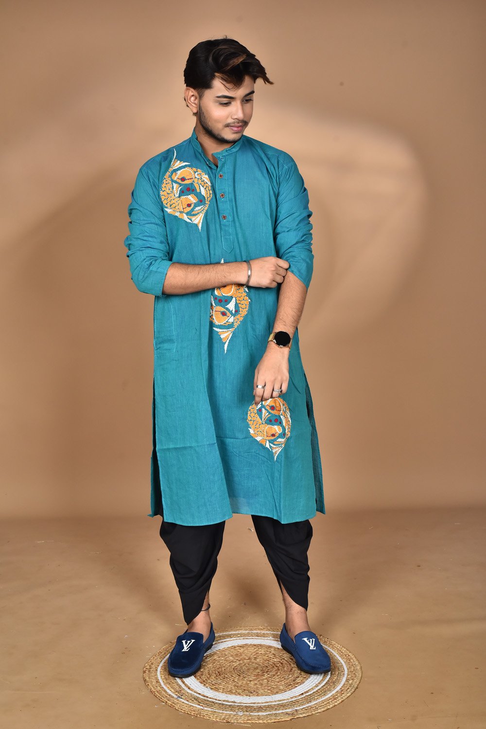 Pure cotton Punjabi Hand Embroidery - Image 6