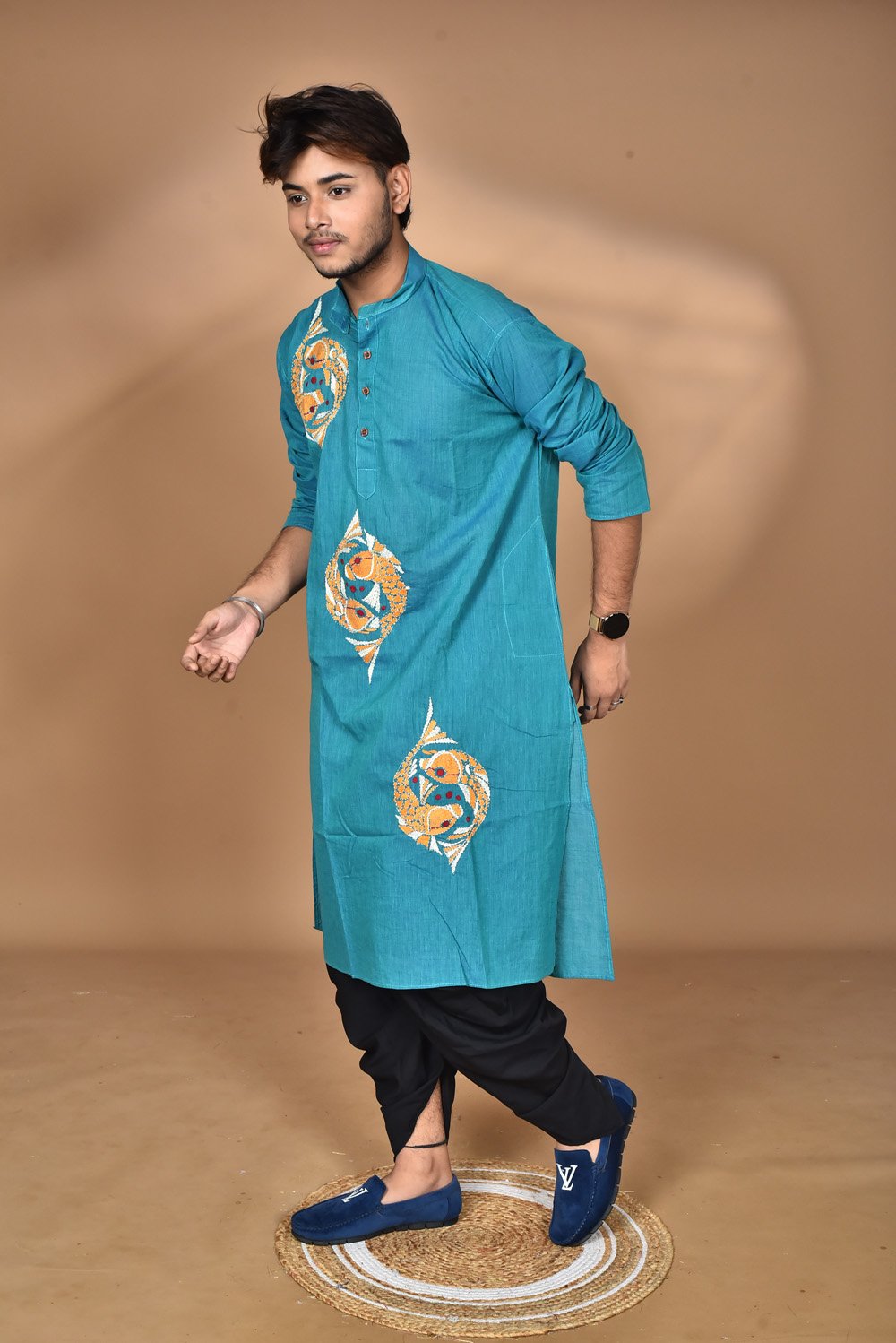 Pure cotton Punjabi Hand Embroidery - Image 9