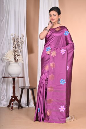 Art Silk Saree Fabric Paint