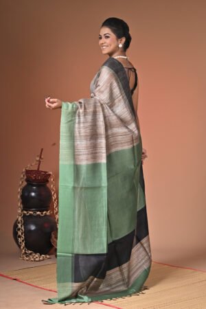 Ketia Tussar Saree with Blouse Piece